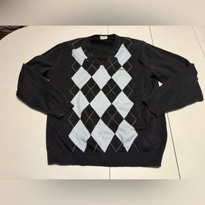 Lacoste vintage argyle sweater